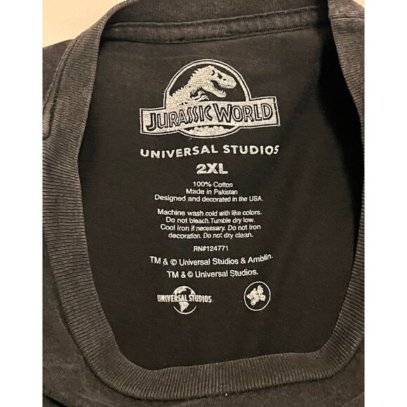 JURASSIC PARK LOGO Men's Graphic T-Shirt Size XXL Universal Studios - Picture 4 of 4